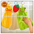 China factory Coral fleece cartoon towel Hand Towel Animal Hanging Wipe bathing Towel